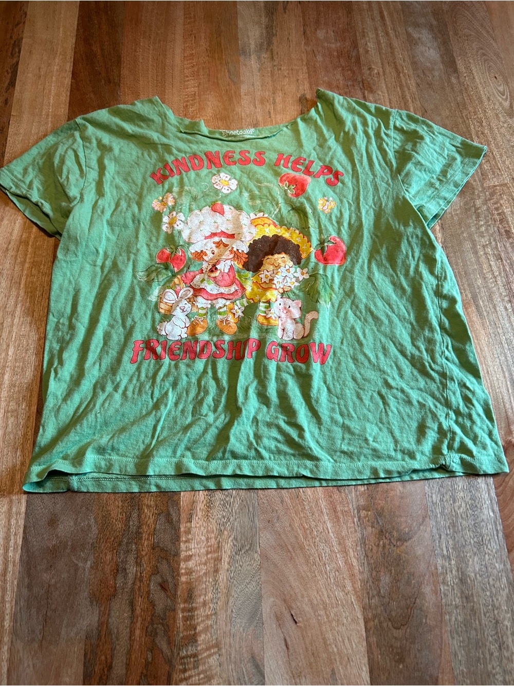 Green 'Kindness Helps Friendship Grow' Graphic Tee
